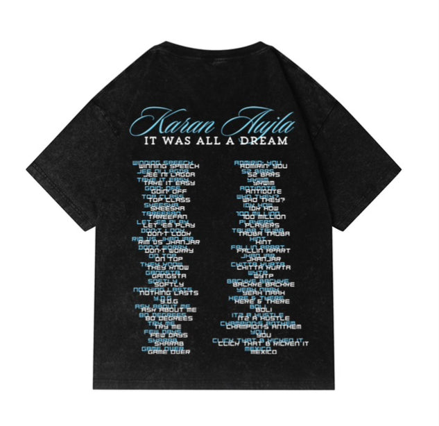 1** Karan aujla T shirts 2024 ( IT WAS ALL A DREAM TOUR )