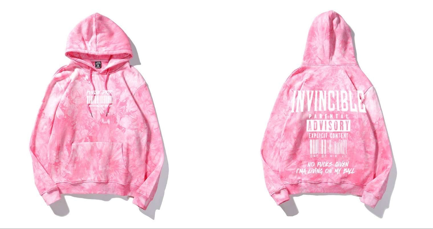 Invincible Hoodies | INVINCIBLE COLOURFULL acid washed cotton hoodies