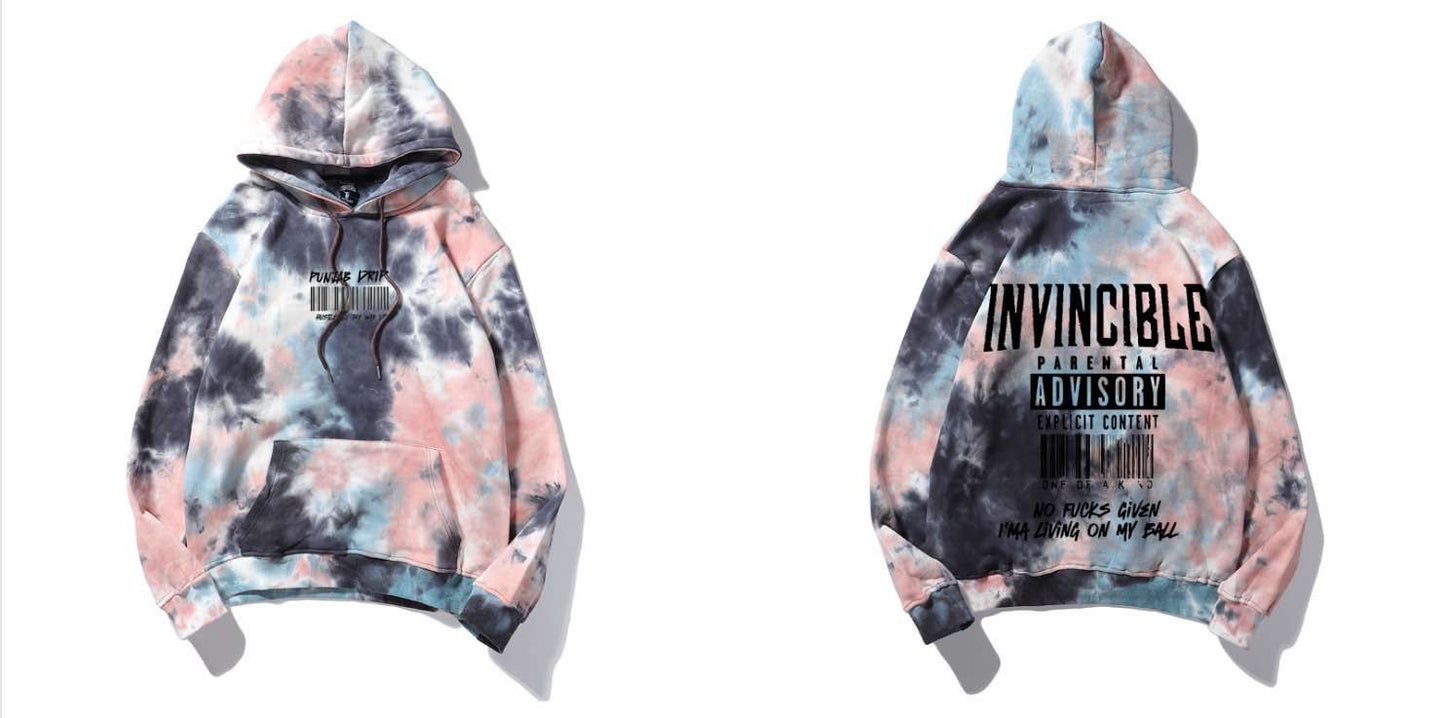 Invincible Hoodies | INVINCIBLE COLOURFULL acid washed cotton hoodies