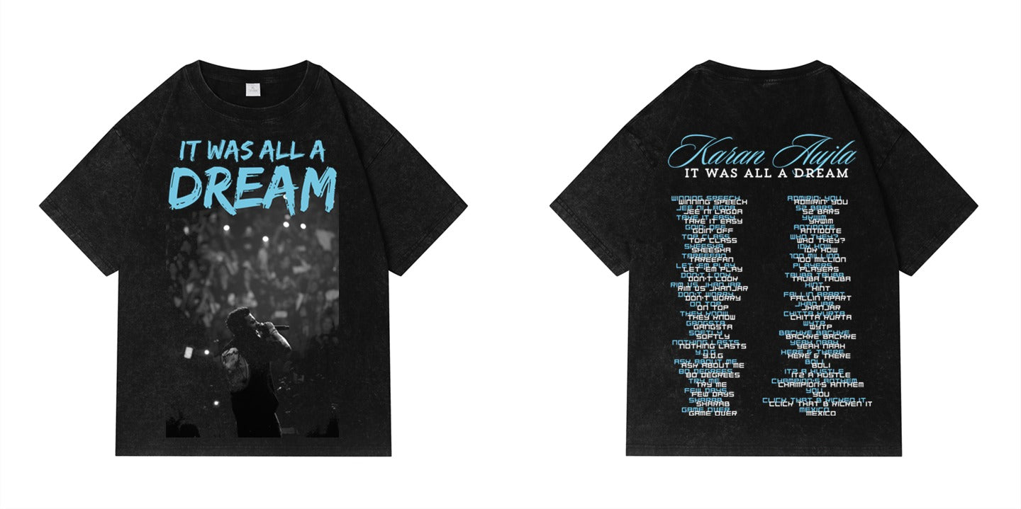 1** Karan aujla T shirts 2024 ( IT WAS ALL A DREAM TOUR )