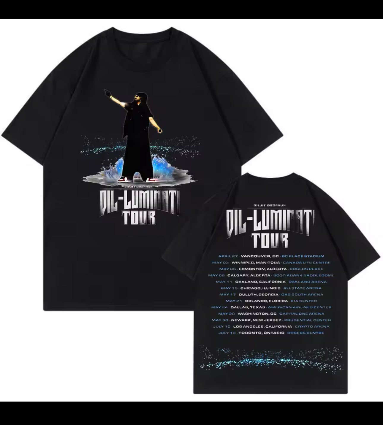 Diljit Dosanjh T shirts 2024 Tour ( Dil -Luminati)