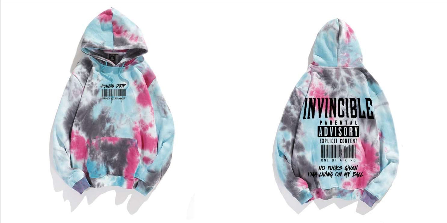 Invincible Hoodies | INVINCIBLE COLOURFULL acid washed cotton hoodies