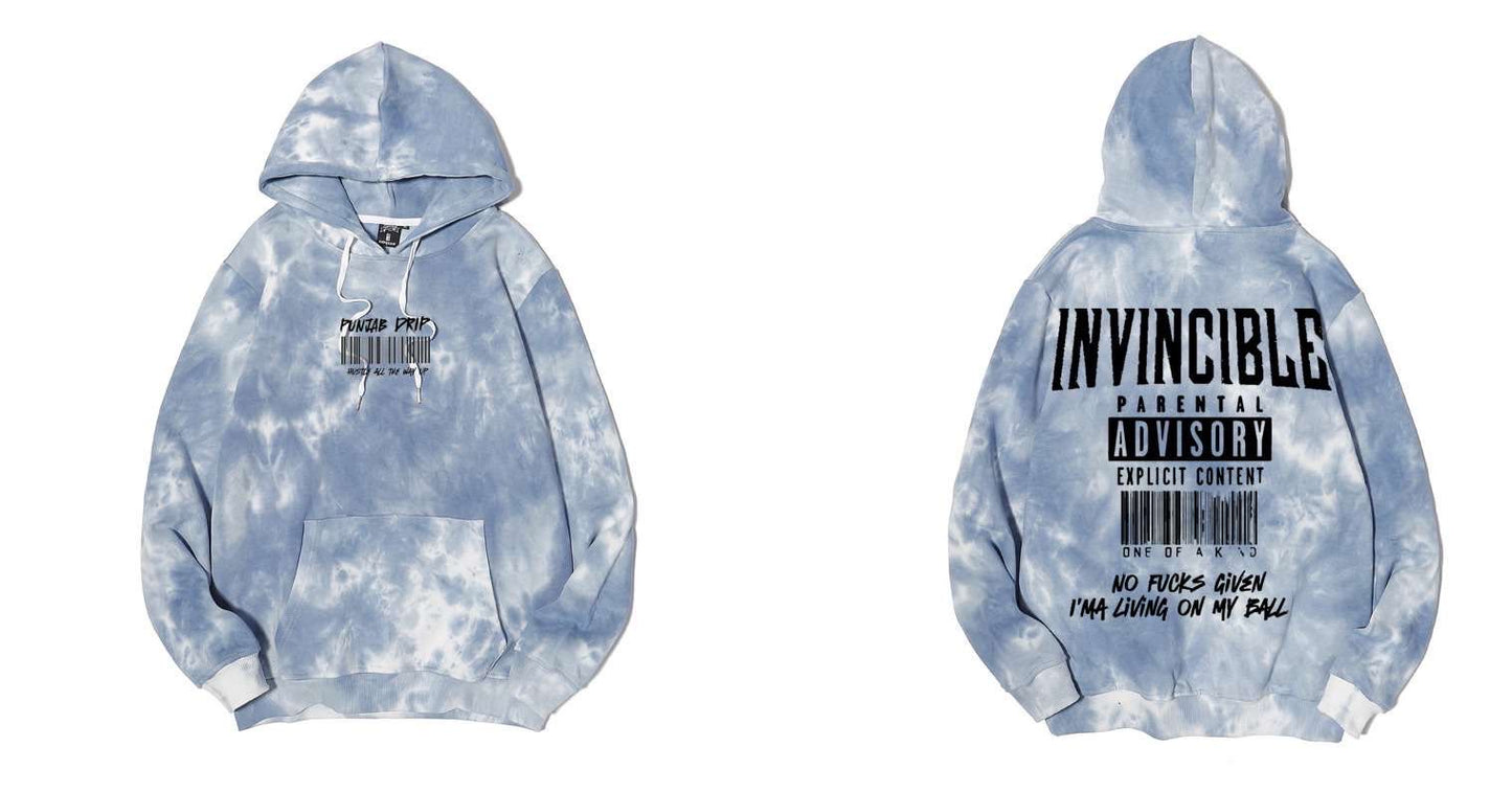 Invincible Hoodies | INVINCIBLE COLOURFULL acid washed cotton hoodies